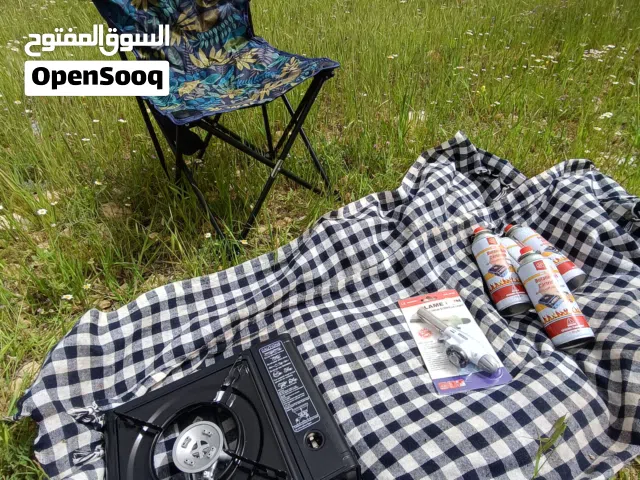 بكج الرحلات غاز متنقل مع شنتة النوعية الاصلية انبوبة غاز عدد 5 فرد اللهب وكرسي عرض حصري محدود