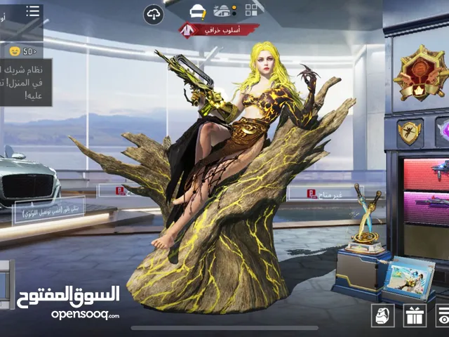 حساب ببجي موبايل لفل 70 – سيزون C3S7 – مستودع 59