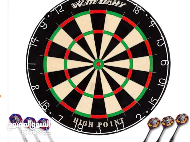 Darts board and accessories ( dart sets + shafts + flights) لعبة الدارتس و ملحقاتها