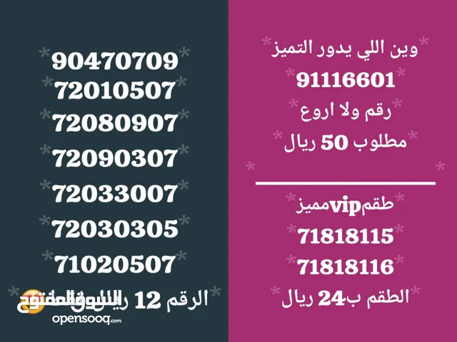 ارقام مميزه اصفار وفي مغلقه باشكل جميله