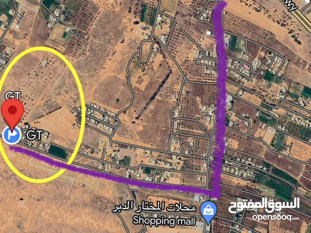 قطعة أرض للبيع في  طريق المطار مدخل الأحياء البرية  في موقع سكني ممتاز جداً مساحتها :400 متر مربع