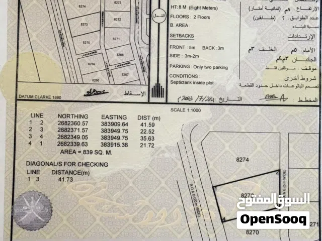 ارض للبيع في العقدة الشمالية