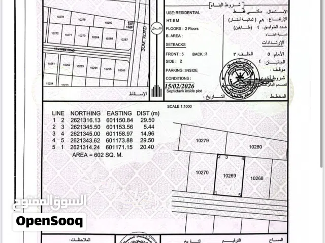 Residential Land for Sale in Al Batinah Barka