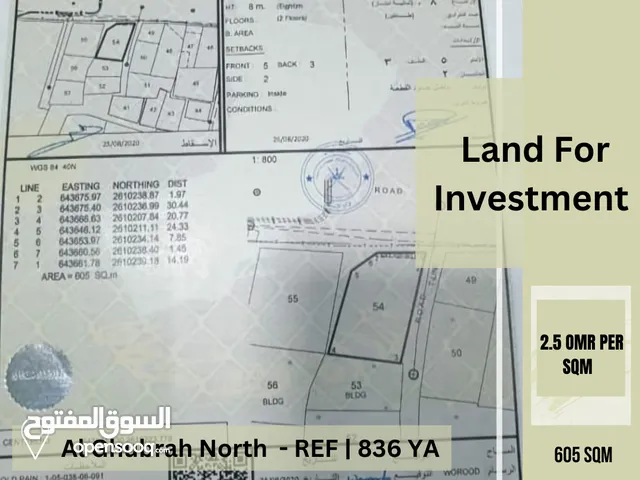 Land For Investment In AL Ghubrah North REF 836YA
