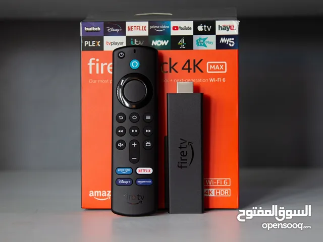 Amazon Fire Tv Stick 4K Max شامل اشتراك Ip tv سنة  مباريات مكتبة  افلام amazon fire tv stick 4k max