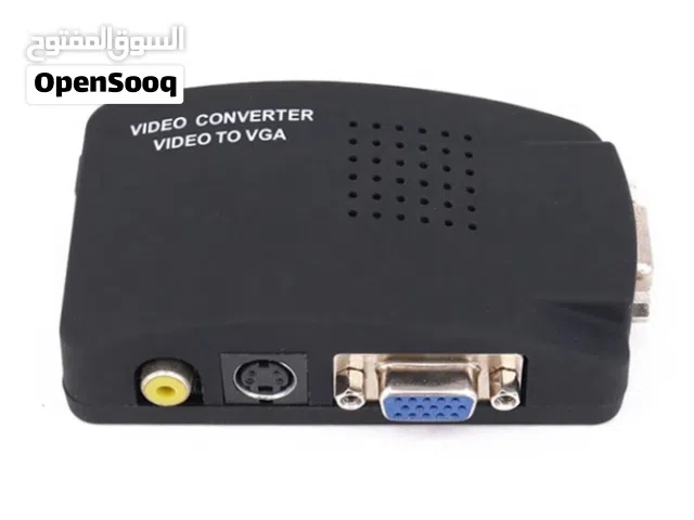 AV S-Video RCA VGA Composite Video to VGA Converter Adapter for HDTV DVD Monitor
