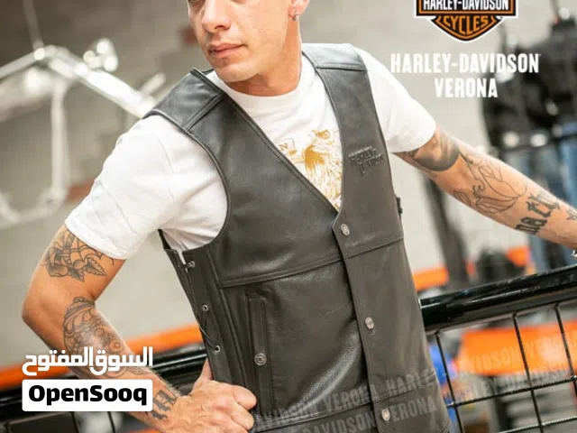 Harley-Davidson Tradition II Men's Leather Vest سترة جلدية رجاليه مقاس XL