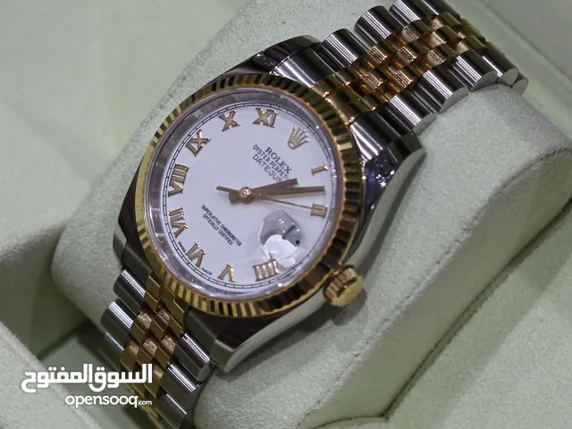 ROLEX 18K/SS DATEJUST 36MM WITH WHITE ROMAM DIAL (BOX ONLY)