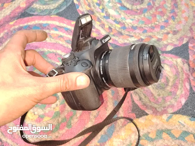 كاميرا كانون 750D مستعملة معها بطارية وشاحن وعدسة 18-55