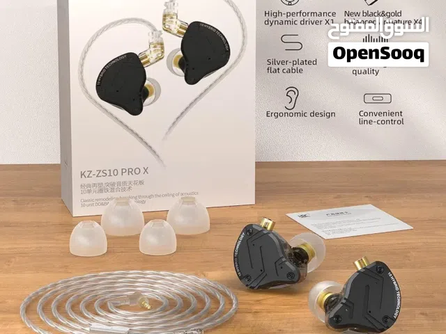 سماعة KZ ZS10 Pro X جديده غير مستخدمة  سعر ب35 الف  منفذها اواكس  تشتغل على لاكسبوكس و البلي ولمبايل