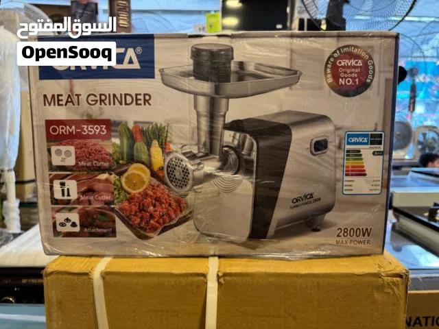 فرامة لحمة نوع ORVICA انفيرتر 2plus وتعمل أيضا كبة بقوة2800واط قوية جداً ومتينة كفالة مدة24شهر