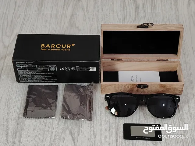 BARCUR Black Walnut Sunglasses hand made Anti Reflective BC8700 new with full box