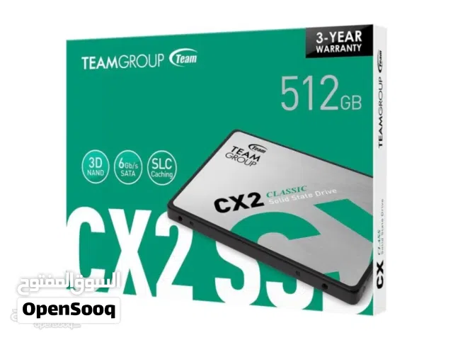 هارد دسك اس اس دي داخلي سريع 512GB TEAMGROUP CX2 3D NAND 15X SPEED DESKTOP - LAPTOP GAMING SSD