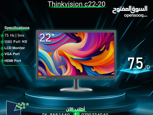 22" Lenovo monitors for sale  in Amman