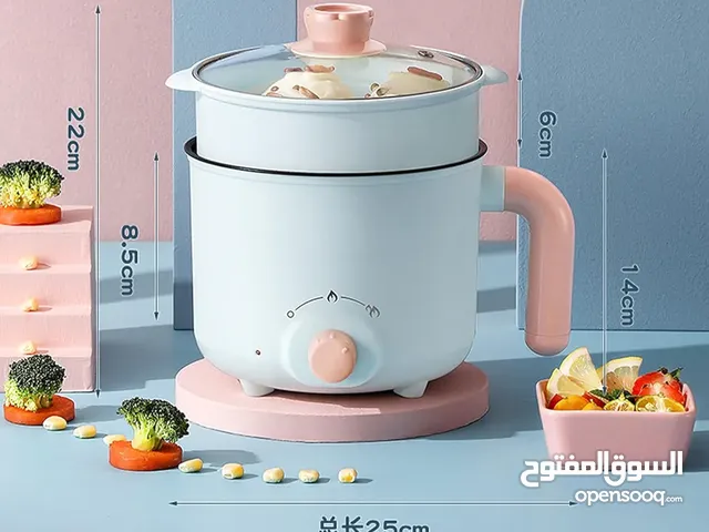 طنجرة كهربائي صغيره 2في 1  وسلاقة بيض ايضا