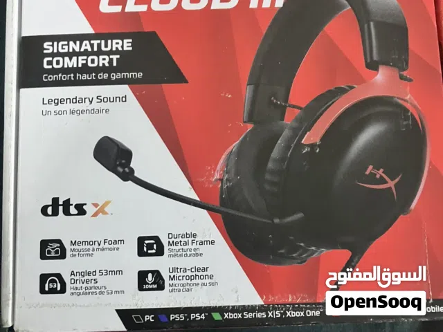 سماعه هايبر إكس كلاود 3 جديده مستعمله شهرين