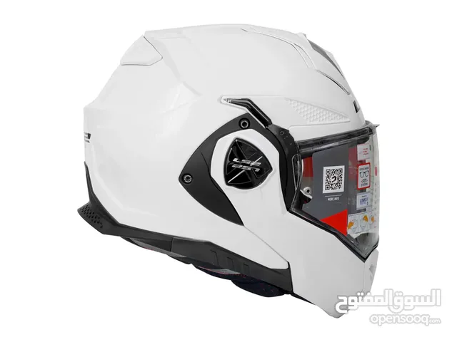 LS2 FF901 ADVANT X SOLID WHITE MODULAR HELMET