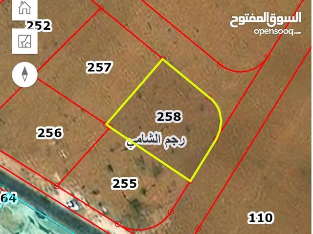 قطعة ارض 734 متر مربع للبيع / الرجم الشامي / موقع مميز