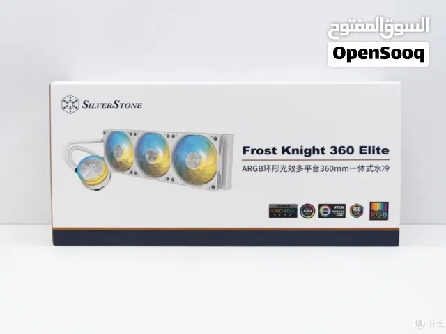 مبرد مائي أصلي سيلفرستون للمعالجات SILVERSTONE FROST KNIGHT 360MM ELITE LIQUID INTEL LGA 1700 - AMD