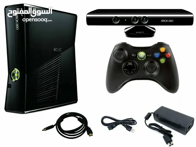 Xbox 360 Slim + Kinect camera + 2 controls + 6 games original CDs