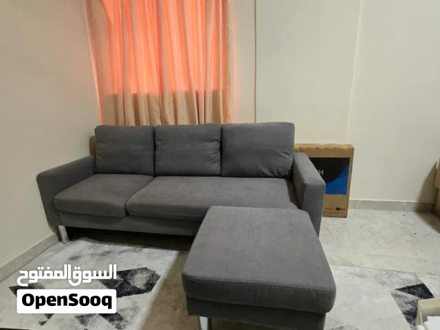 Selling sofa  almost new and table from ikea