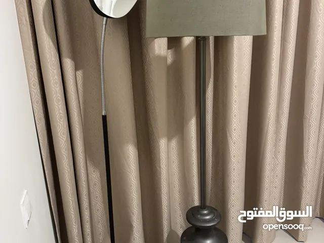 One standard lamp and one reading light