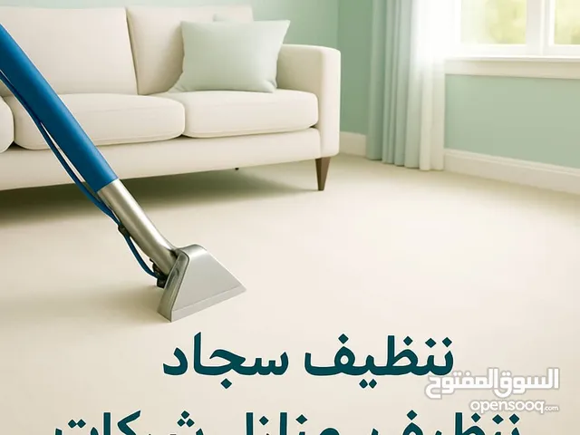 تنضيف السجاد والصالونات والمفروشات باستخدام مواد تنظيف آمنة