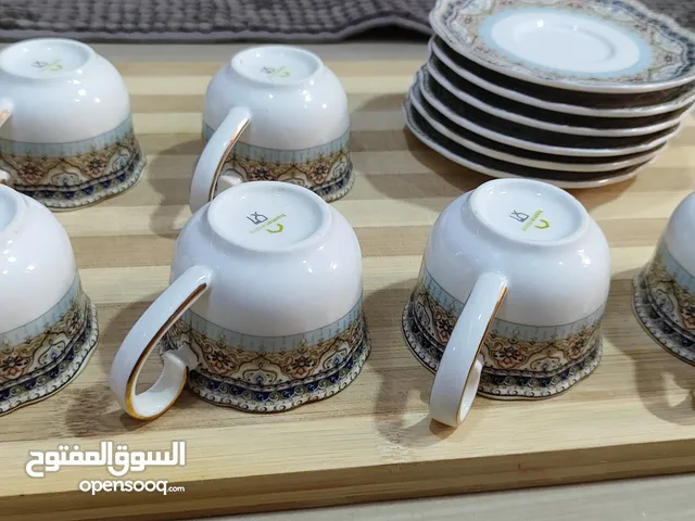 فناجين قهوة من هوم سنتر موديل جديد عدد اثنا عشر فنجان مع صحونها