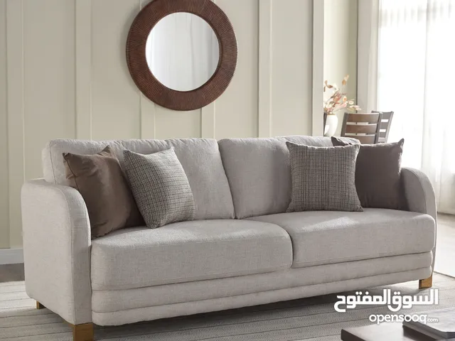 طقم كنب قماش 6 مقاعد (3+3) – جديدة كليًا خصم اكثر من 75% من هوم سنتر