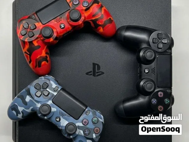 2 Sony PS4 slim 1TB with 4 custom controllers and 1 original controller