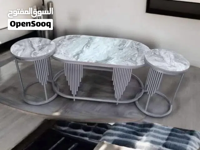 طقم طاولات جديد 3 قطع يوجد لدينا خدمة توصيل لجميع محافظات المملكة