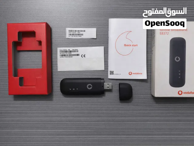 فلاشة نت من فودافون 4G Wingle Mobile Broadband E8372 - بكافة مشتملاتها بالعلبة - غير مستعملة