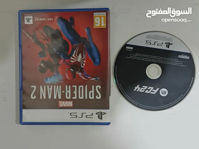 Ps5 games for sale (fc24 and spiderman 2 ) disk