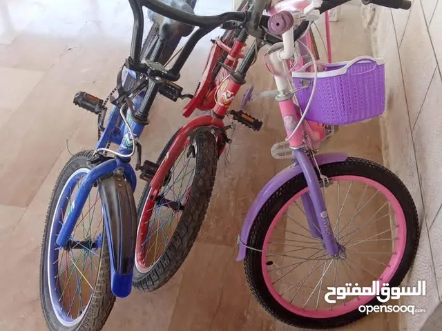 ثلاث بسكليتات بحالة كويسة اثنين جنط 20 و واحد صغير