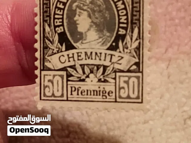 طابع ألماني من إصدارات ستة 1887