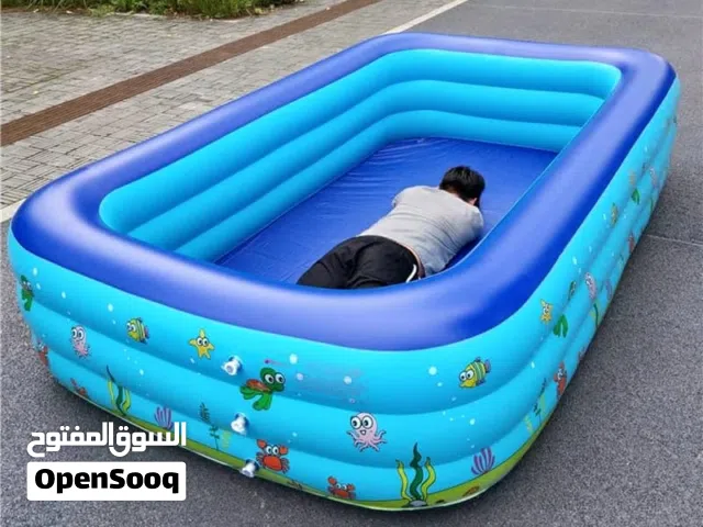 *لكثر الطلب عليه توفر* *جديد وحصري ولاول مره في اليمن *مسبح قابل للنفخ وقابل للطي يمكن أن يستوعب ه