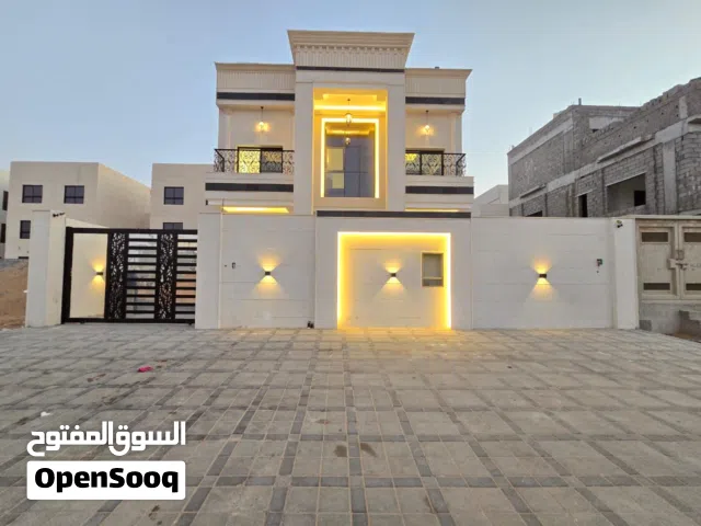 للبيع فيلا من أرقى فلل عجمان في منطقة الحليو شارع وسكة تتكون من 6 غرف نوم ماستر ....................