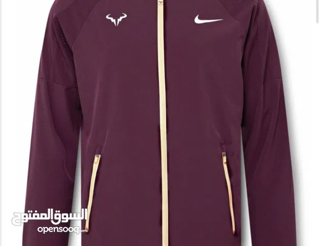 جاكيت نايكي عنابي جديد مقاييس اكس لارج
