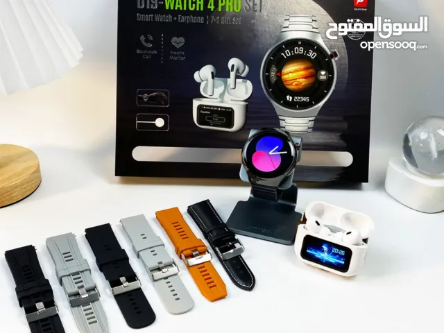 مجموعة D19-WATCH 4 PRO – ساعة ذكية وسماعات لاسلكية في جهاز واحد فاخر