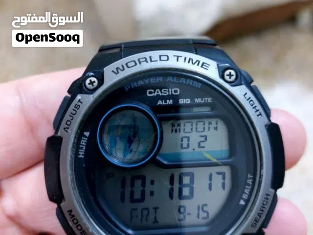 ساعة كاسيو رقميه مع مواقيت الصلاه