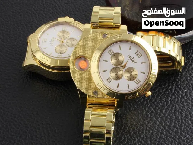 ساعة الولاعة الذهبية _ فخامة تشتعل أناقة