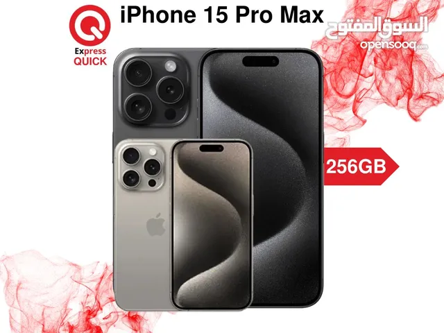 IPHONE 15 PRO MAX ( 256GB ) NEW /// ايفون 15 برو ماكس ذاكره 256 جيجا الجديد كليا