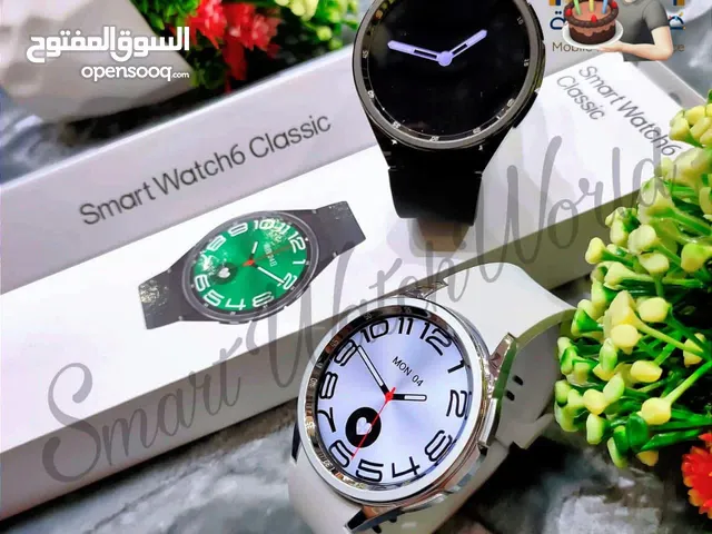 SMART WATCH 6 CLASSIC كوبي ون شحن لسبوع استعمال ثلاث اشهر