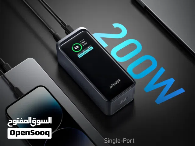 باور بانك من انكر بحجم عملاق 20 الف  وبقوة 200W جديد بسعر مغري ومكفول عام كامل