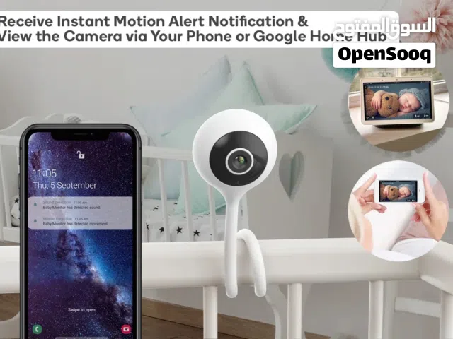 كاميرا مراقبه الطفل وقياس درجه حراره الغرفه والرطوبه  بمواصفات اوروبيه