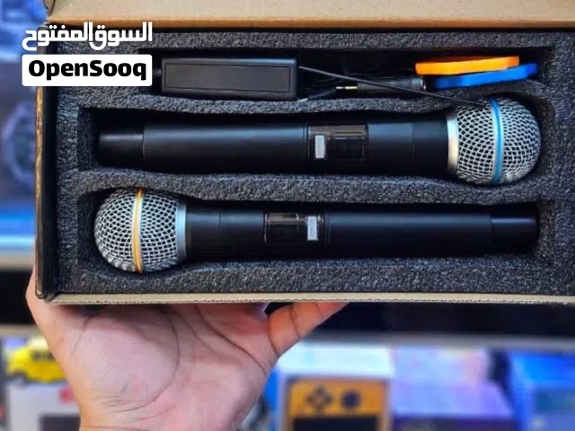 مايكرفون وايرلس قطعتين شحن