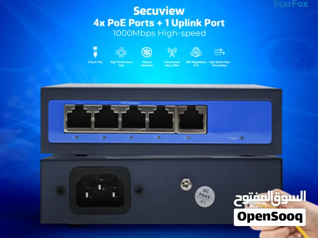 Secuview 4× PoE + 1 Uplink Gigabit Switch