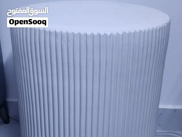 Fluted Ceramic Indoor/Outdoor Side Table