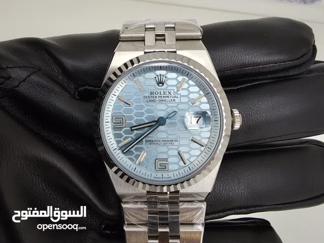 ROLEX SWISS CLONE AUTOMATIC LAND DWELLER WITH SAPHIRE,WATER PROOF