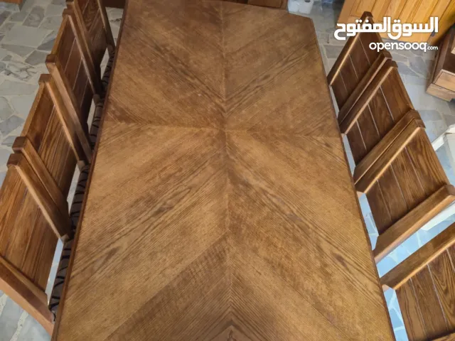 غرفة سفرة كاملة سنديان ثقيل